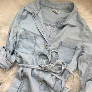 Old Navy Chambray Button up Dress